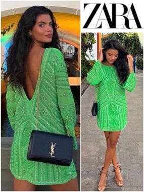 ZARA Beaded Mini Tunic (Reversible)
